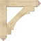 Ekena Millwork Merced Arts and Crafts Rough Sawn Bracket w/ Offset Brace, Douglas Fir, 8"W x 38"D x 38"H BKT0806X38X38MRC03RDF - alternate 3